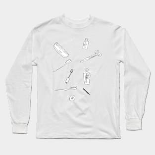 Bathroom objects Long Sleeve T-Shirt